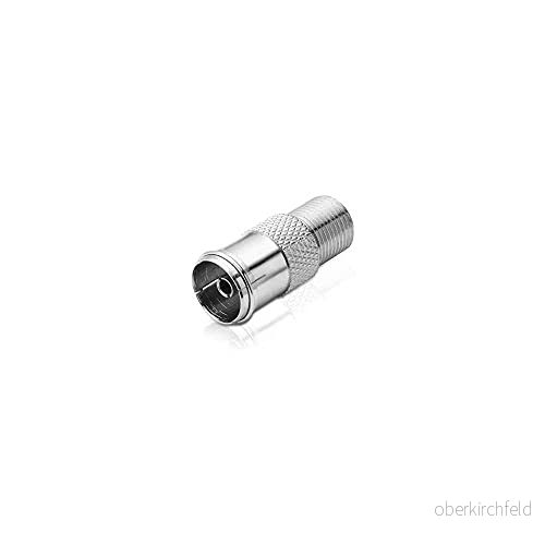 conecto antennadapter, F uttag till IEC uttag, adapter för anslutning av anslutningar med satellitkontakter, SA CC50834 4250684927384