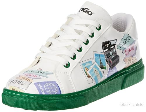 DOGO Dam Ace Sneakers Sneaker, Vitt och blått, 40 EU 8680544244874