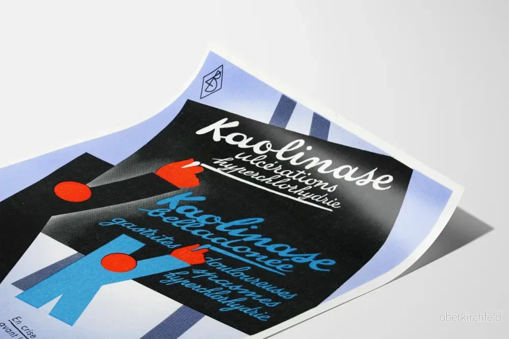 Vintage reklamposter för Kaolinase - Retro väggdekoration - Bild 3