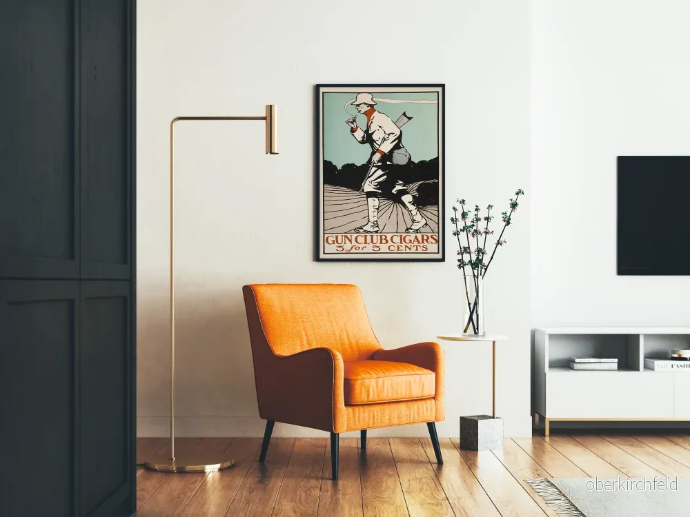 Vintageposter för Gun Club Cigars för väggdekoration - Bild 2