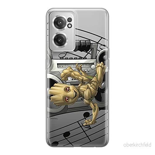 ERT GROUP mobiltelefonfodral för Oneplus NORD CE 2 originalt och officiellt licensierat Marvel mönster Groot 004 optimalt anpassad till formen på mobiltelefonen, gedeeltelijk transparant 5905511296971