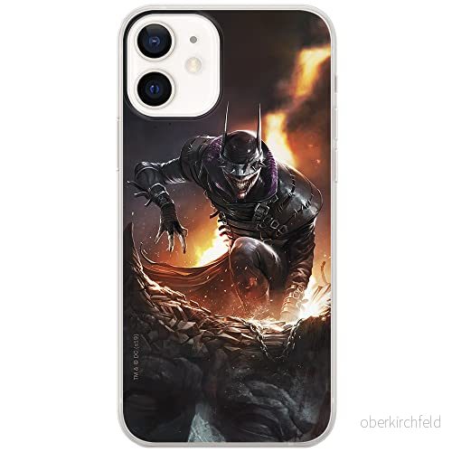 ERT GROUP mobiltelefonfodral för Apple Iphone 12/12 PRO originalt och officiellt licensierat DC mönster Batman Who Laughs 001, fodral tillverkad av TPU plast 5903537999579