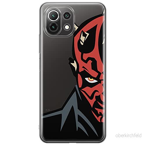ERT GROUP mobiltelefonfodral för Xiaomi 11 LITE 4G/5G originalt och officiellt licensierat Star Wars mönster Darth Maul 003, gedeeltelijk transparant 5903932704723