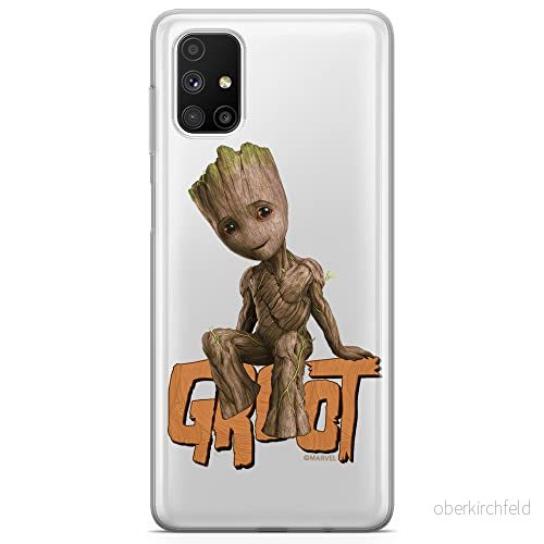 ERT GROUP mobiltelefonfodral för Samsung M51 originalt och officiellt licensierat Marvel mönster Groot 005 optimalt anpassad till formen på mobiltelefonen, gedeeltelijk transparant 5904805354335