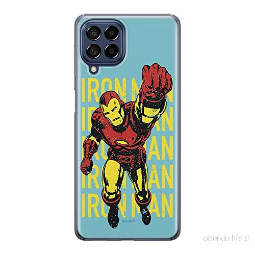 ERT GROUP mobiltelefonfodral för Samsung M33 5G originalt och officiellt licensierat Marvel mönster Iron Man 009 optimalt anpassad till formen på mobiltelefonen, fodral tillverkad av TPU plast 5905511347468