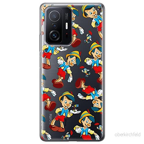 ERT GROUP mobiltelefonfodral för Xiaomi 11T 5G / PRO originalt och officiellt licensierat Disney mönster Pinocchio 002 optimalt anpassad till formen på mobiltelefonen, gedeeltelijk transparant 5905131815255