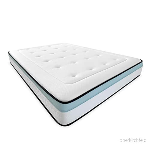 DU ONLINE Bio MAX Viskoelastisk madrass med Viscogel, fast och bekväm, anti kvalster allergivänlig, 160 x 190 8445355098371