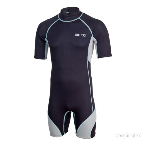 BECO Män BEactive neoprenshorty Naxos, svart silver, S 4013368466872