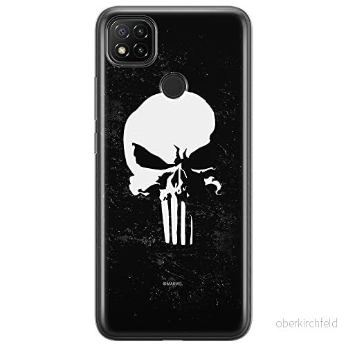 ERT GROUP mobiltelefonfodral för Xiaomi REDMI 9C originalt och officiellt licensierat Marvel mönster Punisher 002 optimalt anpassad till formen på mobiltelefonen, fodral tillverkad av TPU plast 5903040279168
