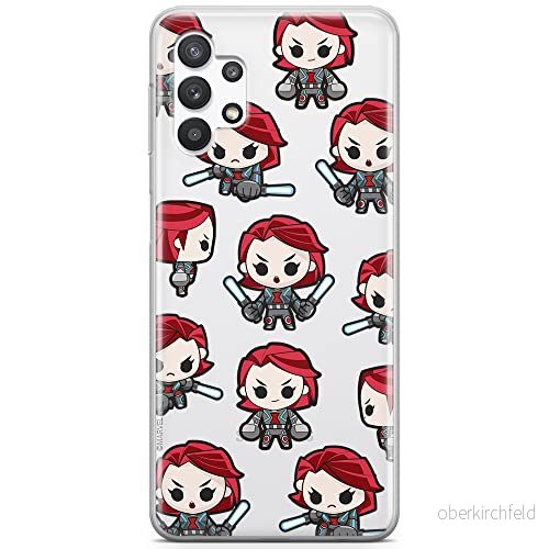 ERT GROUP mobiltelefonfodral för Samsung A32 5G originalt och officiellt licensierat Marvel mönster Black Widow 013 optimalt anpassad till formen på mobiltelefonen, gedeeltelijk transparant 5904805235283