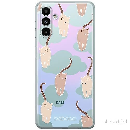 ERT GROUP mobiltelefonfodral för Samsung A13 5G/A04S originalt och officiellt licensierat Babaco mönster Cats 015 optimalt anpassad till formen på mobiltelefonen, gedeeltelijk transparant 5905131118066