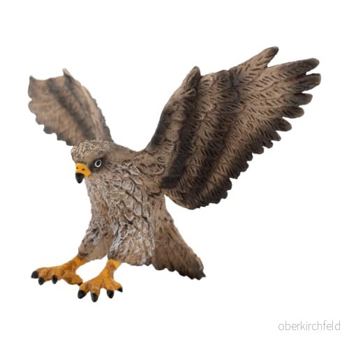 Bullyland 69385 spelfigur musbussard, ca 11,4 cm djurfigur, detaljrik, PVC fri, perfekt som en liten gåva för barn från 3 år 4007176693858
