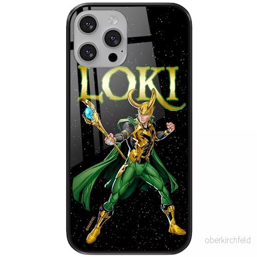 ERT GROUP mobiltelefonfodral för Apple Iphone 13 PRO MAX originalt och officiellt licensierat Marvel mönster Loki 002 tillverkad av härdat glas, skyddsfodral 5904805867149