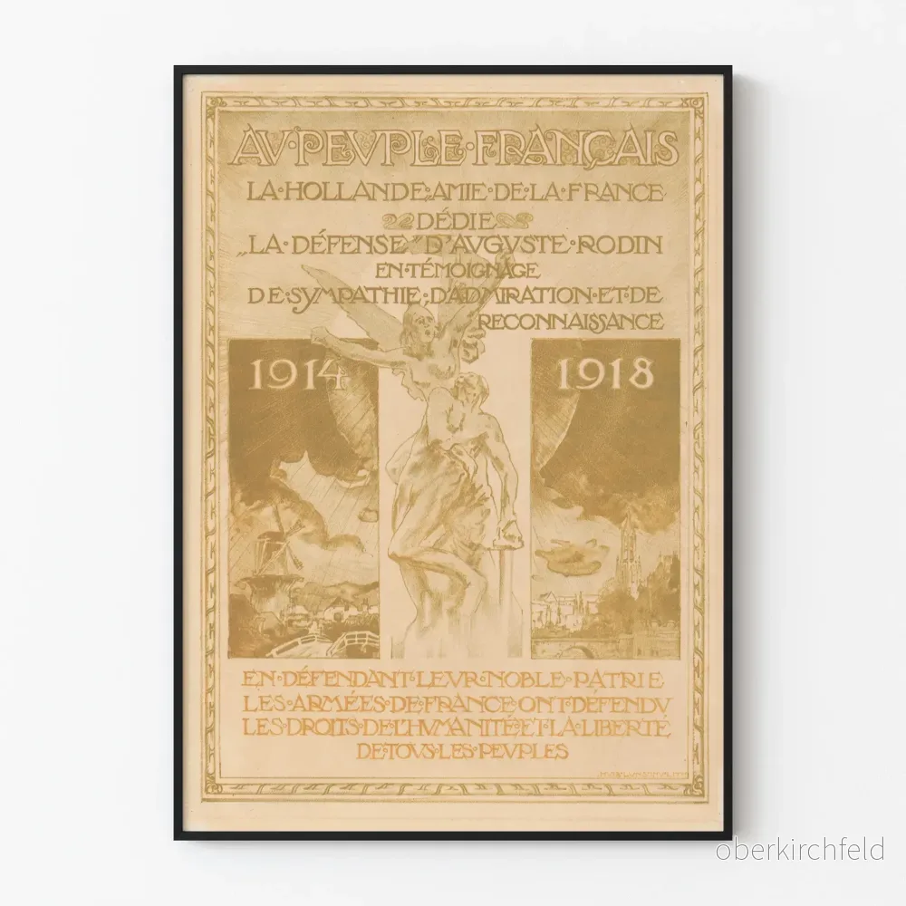 Minnesposter till det franska folket 1914-1918
