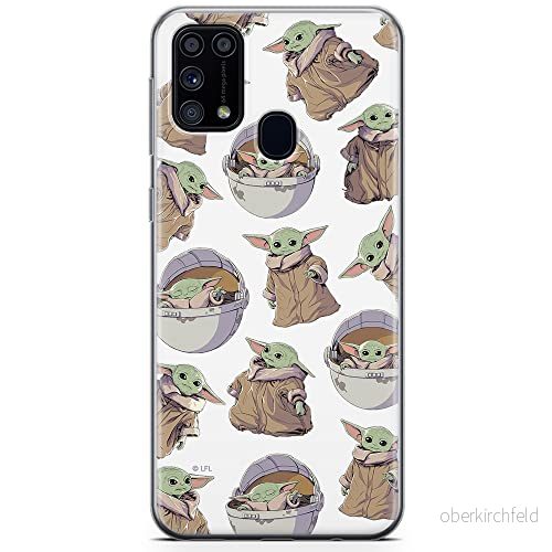 ERT GROUP mobiltelefonfodral för Samsung M31 originalt och officiellt licensierat Star Wars mönster Baby Yoda 028 optimalt anpassad till formen på mobiltelefonen, fodral tillverkad av TPU plast 5904805095399