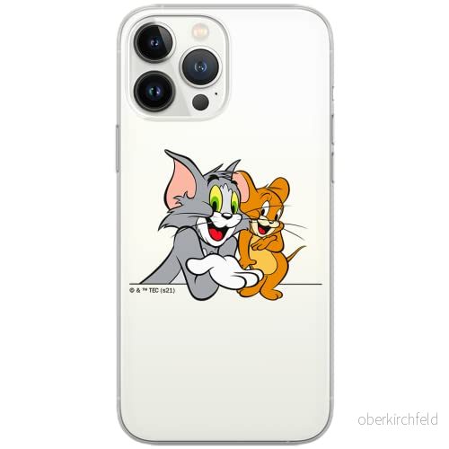 ERT GROUP mobiltelefonfodral för Huawei P30 Lite originalt och officiellt licensierat Tom and Jerry mönster 005 Vit optimalt anpassad till formen på mobiltelefonen, gedeeltelijk transparant 5904805249228