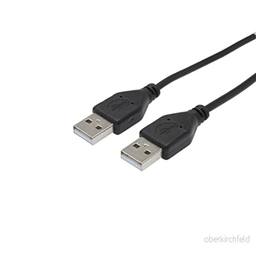 APM 570306 USB 2.0 A/USB A kabel hane/han typ stabil överföring utan störningar snabb överföringshastighet längd 1,8 m svart 3552725703065