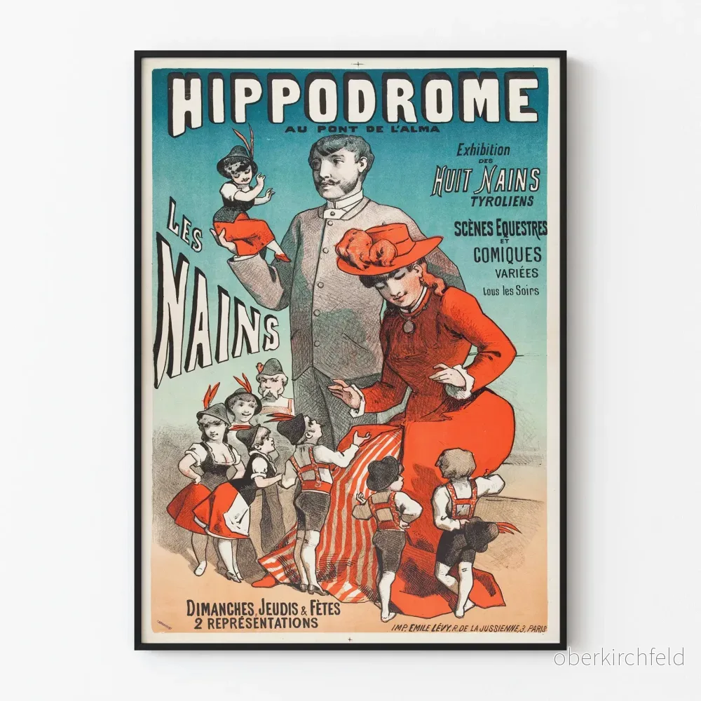 Hippodromposter vid Pont de l'Alma - Tyrolska dvärgar