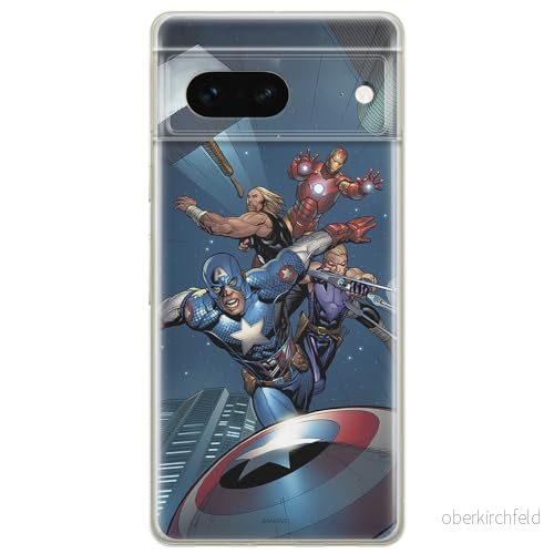 ERT GROUP mobiltelefonfodral för Google PIXEL 7 originalt och officiellt licensierat Marvel mönster Avengers 008 optimalt anpassad till formen på mobiltelefonen, fodral tillverkad av TPU plast 5905795159603