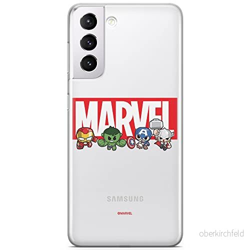 ERT GROUP mobiltelefonfodral för Samsung S21 originalt och officiellt licensierat Marvel mönster 009 optimalt anpassad till formen på mobiltelefonen, gedeeltelijk transparant 5904805175879