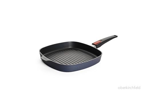 Ull Diamond Lite grillpanna, fyrkantig, med spår induktiv, 28 x cm, 4 cm hög, avtagbart handtag lämplig för alla typer av spisar, gjuten aluminium, non stick beläggning, ugnssäker 4054359004826 Ull Diamond Lite grillpanna, fyrkantig, med spår induktiv, 28 x cm, 4 cm hög, avtagbart handtag lämplig för alla typer av spisar, gjuten aluminium, non stick beläggning, ugnssäker 4054359004826