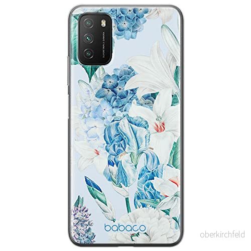 ERT GROUP mobiltelefonfodral för Xiaomi REDMI 9T/ POCO M3 originalt och officiellt licensierat Babaco mönster Flowers 026 anpassad till formen på mobiltelefonen, fodral tillverkad av TPU plast 5905131260932