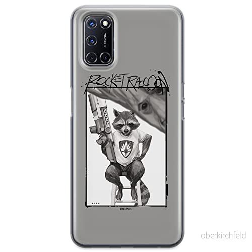 ERT GROUP mobiltelefonfodral för Oppo A92/ A72/ A52 originalt och officiellt licensierat Marvel mönster Rocket 004 optimalt anpassad till formen på mobiltelefonen, fodral tillverkad av TPU plast 5903040201961