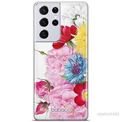 ERT GROUP mobiltelefonfodral för Samsung S21 ULTRA originalt och officiellt licensierat Babaco mönster Flowers 056 optimalt anpassad till formen på mobiltelefonen, fodral tillverkad av TPU plast 5905131359278