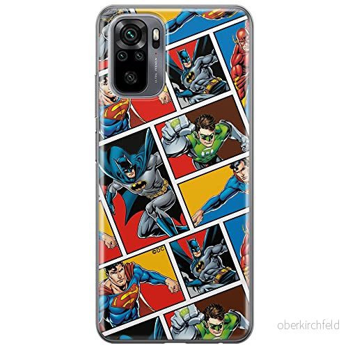 ERT GROUP mobiltelefonfodral för Xiaomi REDMI NOTE 10/ 10S originalt och officiellt licensierat DC mönster Justice League 001 anpassad till formen på mobiltelefonen, fodral tillverkad av TPU plast 5903537186061