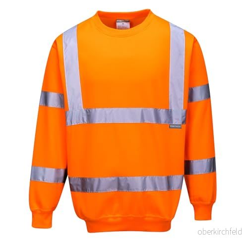 PORTWEST B303 varningsskydd sweatshirt, 1 st, 4XL, orange, B303ORR4XL 5036108256242