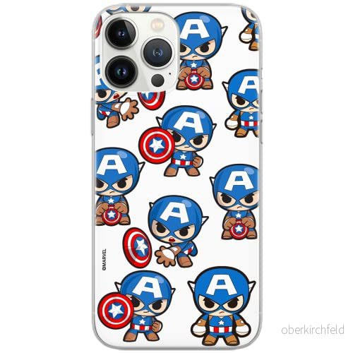 ERT GROUP mobiltelefonfodral för Apple Iphone XS Max originalt och officiellt licensierat Marvel mönster Captain America 029 Vit anpassad till formen på mobiltelefonen, fodral tillverkad av TPU plast 5904805315596