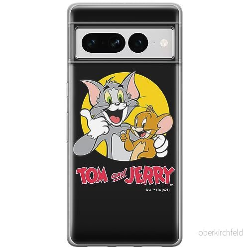 ERT GROUP mobiltelefonfodral för Google PIXEL 7 PRO originalt och officiellt licensierat Tom & Jerry mönster 013 optimalt anpassad till formen på mobiltelefonen, fodral tillverkad av TPU plast 5905795170059