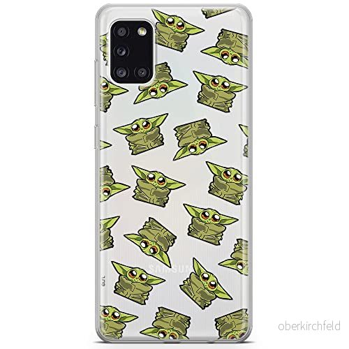 ERT GROUP mobiltelefonfodral för Samsung A31 originalt och officiellt licensierat Star Wars mönster Baby Yoda 008 optimalt anpassad till formen på mobiltelefonen, gedeeltelijk transparant 5903040217443