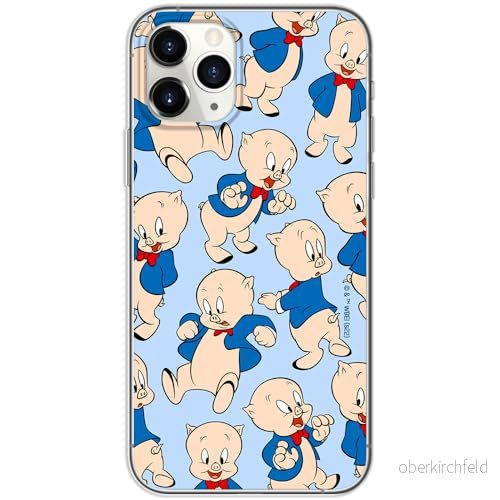 ERT GROUP mobiltelefonfodral för Iphone 11 PRO originalt och officiellt licensierat Looney Tunes mönster Porky Pig 001 optimalt anpassad till formen på mobiltelefonen, fodral tillverkad av TPU plast 5905511615543