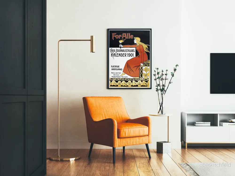 Vintageposter för Alla Kalender 1901 - Historisk Väggdekoration - Bild 2