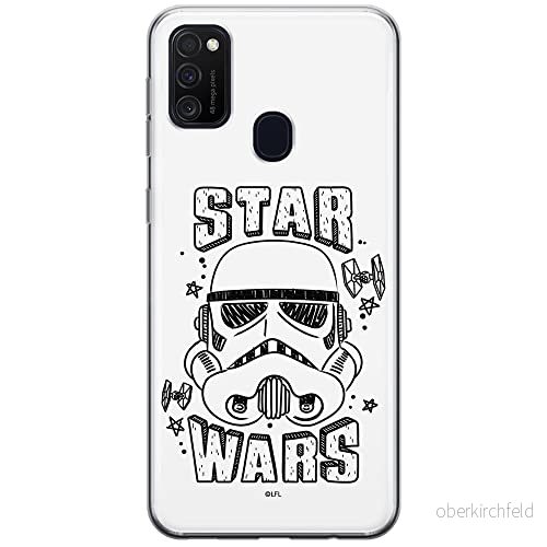 ERT GROUP mobiltelefonfodral för Samsung M21 originalt och officiellt licensierat Star Wars mönster Stormtrooper 013 optimalt anpassad till formen på mobiltelefonen, fodral tillverkad av TPU plast 5903537839202