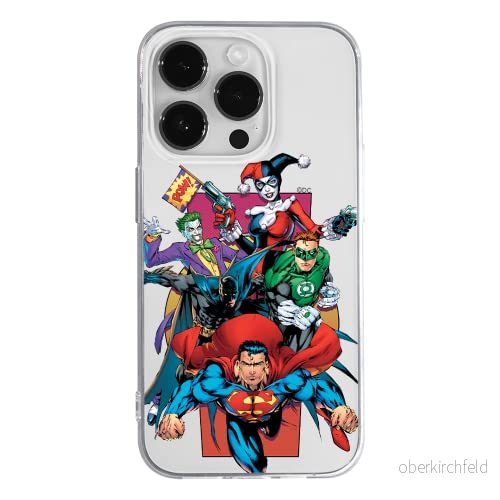 ERT GROUP mobiltelefonfodral för Apple Iphone 14 PRO originalt och officiellt licensierat DC mönster Justice League 004 optimalt anpassad till formen på mobiltelefonen, gedeeltelijk transparant 5905131925671