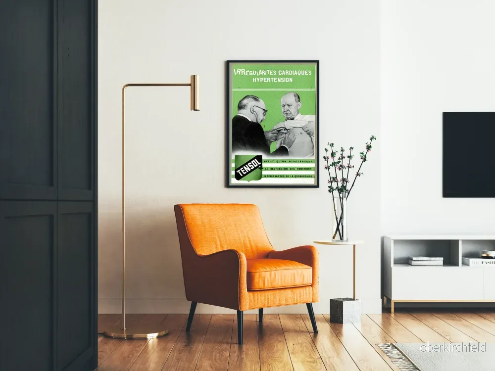 Vintageposter Tensol: Högt blodtryck och hjärtarytmier - Bild 2