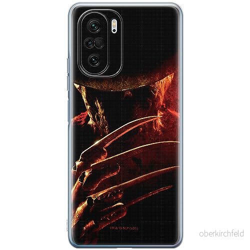 ERT GROUP mobiltelefonfodral för Xiaomi MI 11i/ REDMI K40/K40 PRO/POCO F3/ F3 PRO originalt och officiellt licensierat Horror mönster Nightmare of Elm Street 005, fodral tillverkad av TPU plast 5905511081881
