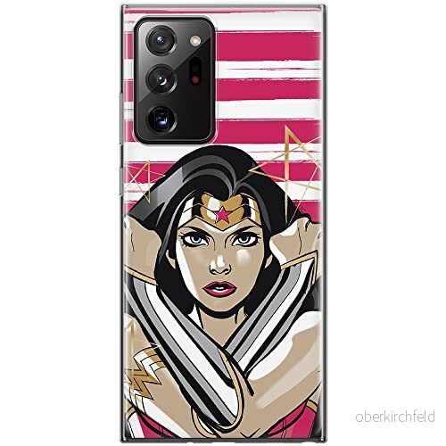 ERT GROUP mobiltelefonfodral för Samsung GALAXY NOTE 20 ULTRA originalt och officiellt licensierat DC mönster Wonder Woman 003 anpassad till formen på mobiltelefonen, fodral tillverkad av TPU plast 5903040361719