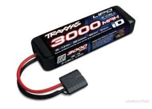 TRAXXAS LiPo Power Cell 3 000 mAh 7,4 V 2s 20C med iD kontakt (L155 x H25 xB45 mm) TRX2827X 20334010209