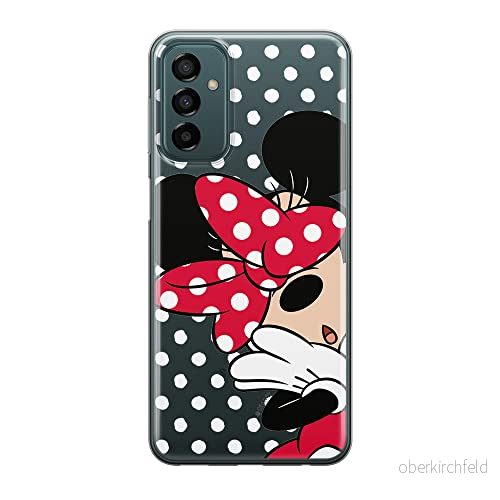 ERT GROUP mobiltelefonfodral för Samsung M13 4G/M23 5G/F23 originalt och officiellt licensierat Disney mönster Minnie 003 optimalt anpassad till formen på mobiltelefonen, gedeeltelijk transparant 5905511360856