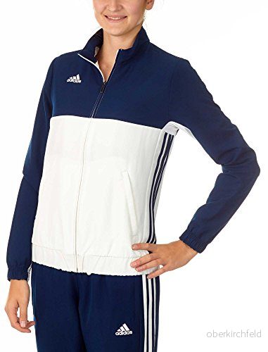 Adidas herr jacka T16 Team JKT W Blau/Weiß Small 4055343633954