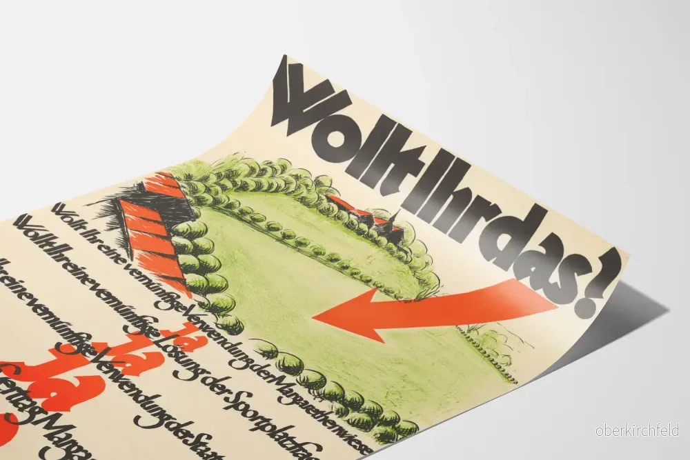 Vintage affisch för kampanj för köp av Margarethenland - Bild 3