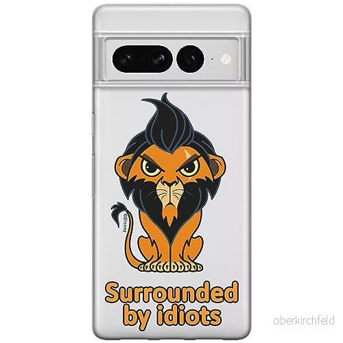 ERT GROUP mobiltelefonfodral för Google PIXEL 7 PRO originalt och officiellt licensierat Disney mönster Scar 001 optimalt anpassad till formen på mobiltelefonen, gedeeltelijk transparant 5905795173043