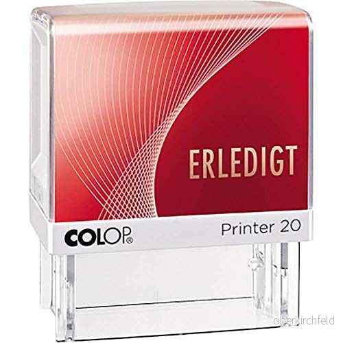 Colop 100670 textstämpel självfärgande: Färdig, röd 9004362411062