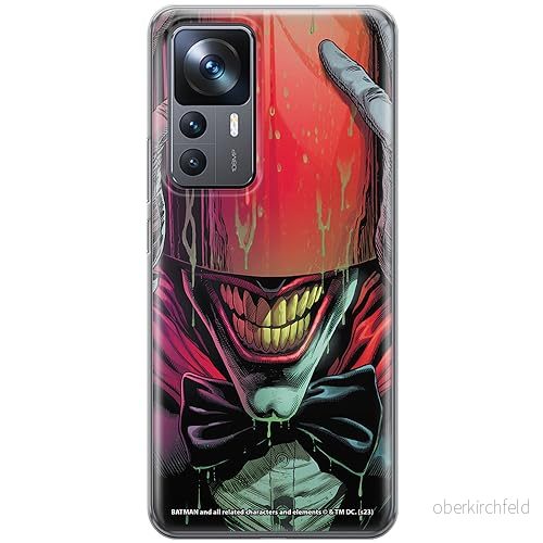 ERT GROUP mobiltelefonfodral för Xiaomi 12T/ 12T pro/ K50 Ultra originalt och officiellt licensierat DC mönster Joker 029 anpassad till formen på mobiltelefonen, fodral tillverkad av TPU plast 5905795054304