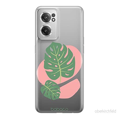 ERT GROUP mobiltelefonfodral för Oneplus NORD CE 2 originalt och officiellt licensierat Babaco mönster Plants 011 optimalt anpassad till formen på mobiltelefonen, gedeeltelijk transparant 5905511288532