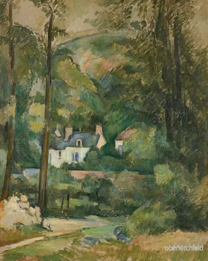 Målning Maisons au Chou, Pontoise - Paul Cézanne | Konsttryck - Bild 2