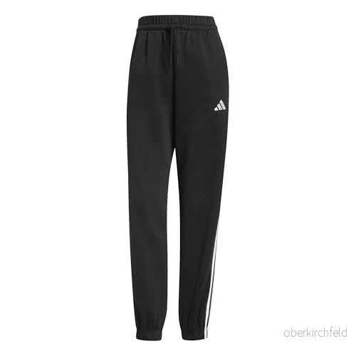 adidas Kobiety ESSENTIALS 3 STRIPES FLEECE LOOSE PANTS, black/white, S 4067902923222